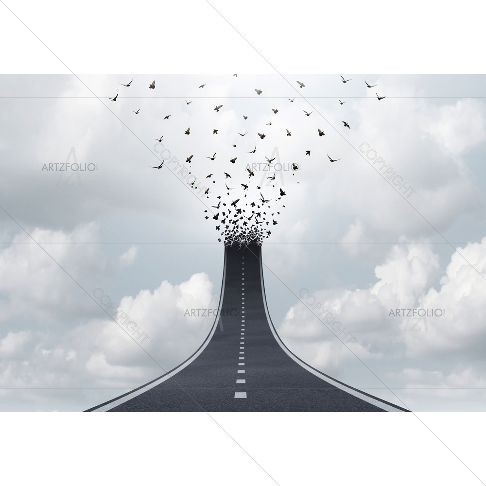 Spiritual Journey As Highway to Heaven — Devotional custom art by ArtzFolio