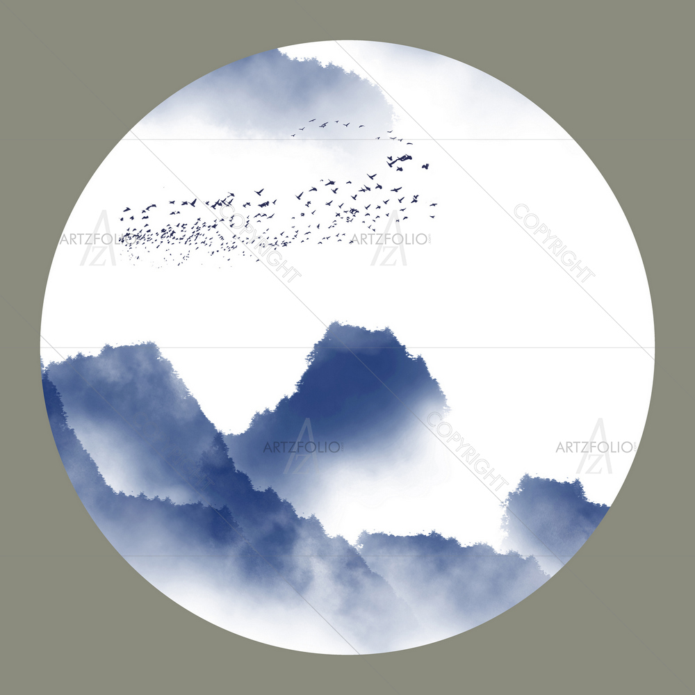 Chinese Ink Art — custom-size art design 5012998