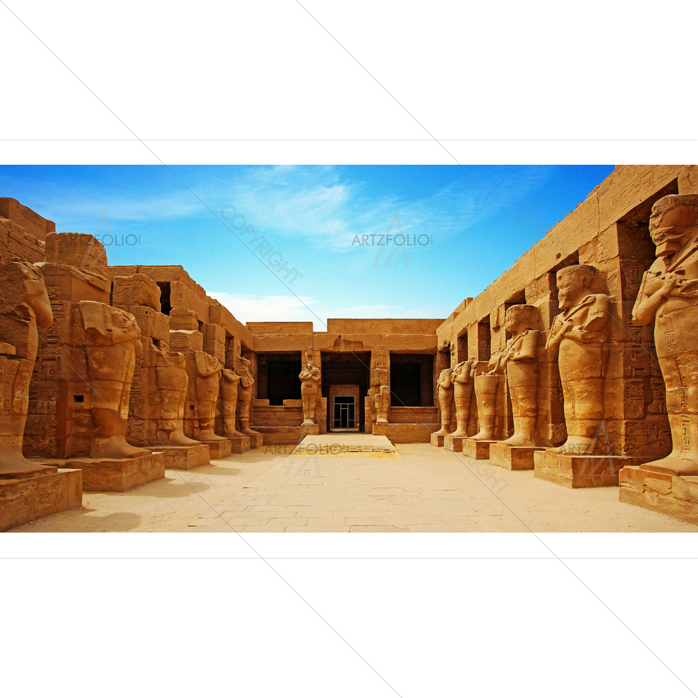 Ruins of Karnak Temple, Egypt — Devotional custom art by ArtzFolio