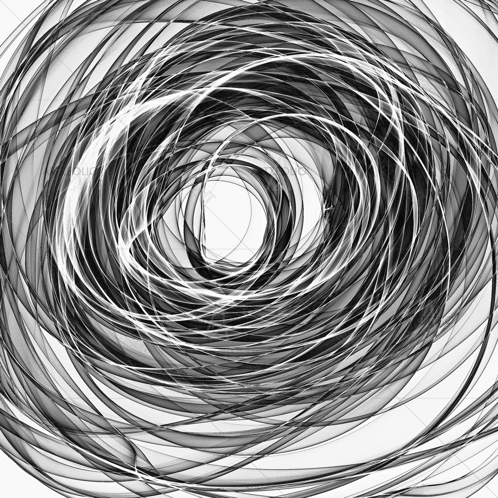 Abstract Black Spiral Pattern D2 — Abstract custom art by ArtzFolio