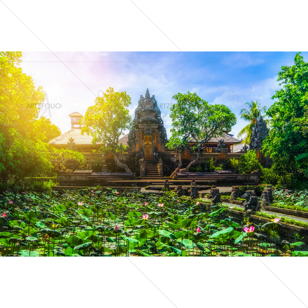 Pura Saraswati Hindu Temple, Bali, Indonesia — custom-size art design 5013026