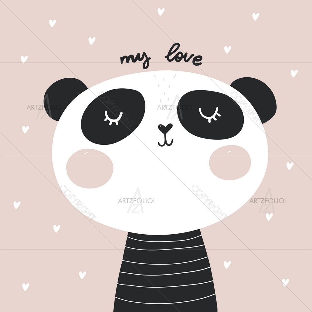 Baby Panda — custom-size art design 5013044