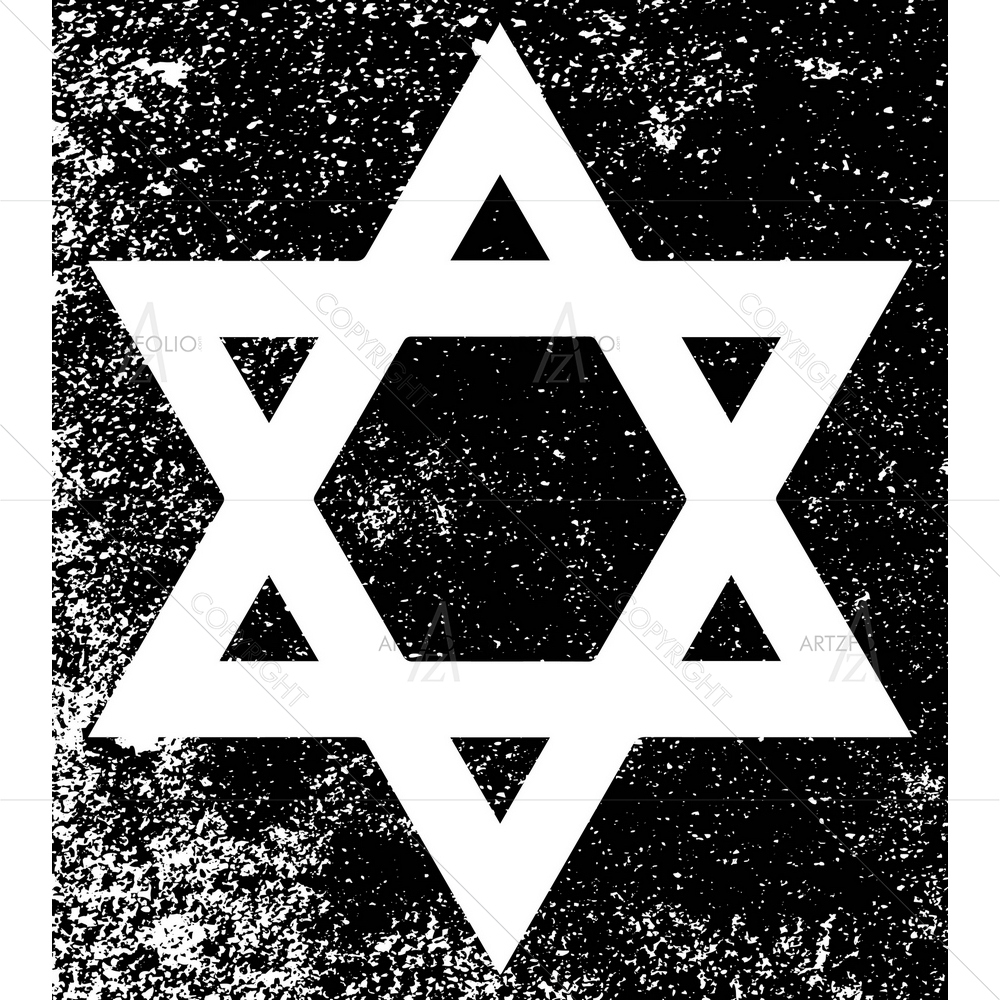Flag of Israel — Abstract custom art by ArtzFolio