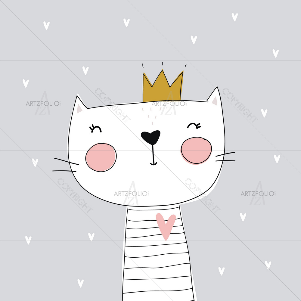 Princess Cat D3 — Animals custom art by ArtzFolio