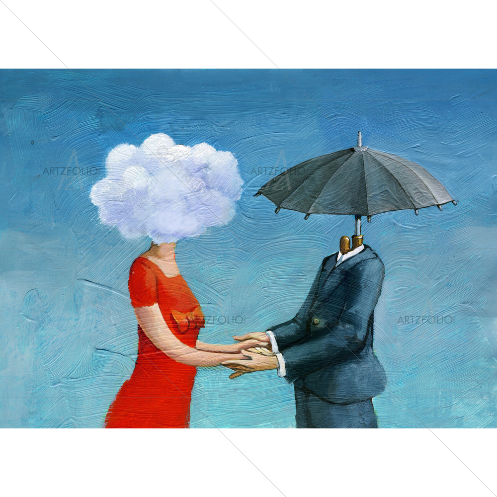 Masculine And Feminine Surreal Art — Fantasy custom art by ArtzFolio