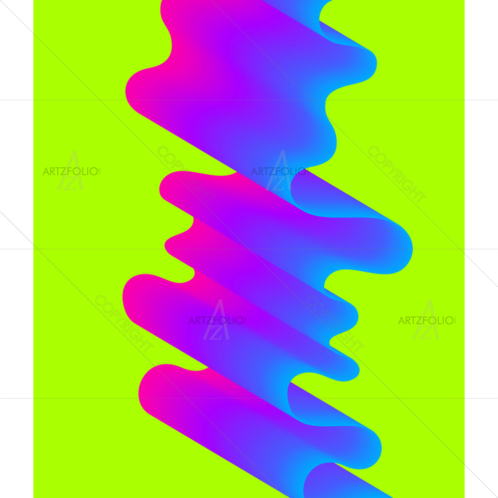 Abstract Waves D4 — custom-size art design 5013069