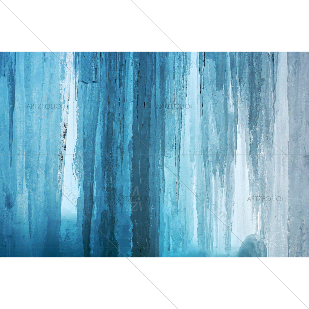 Light Through Wall of Ice and Icicles — custom-size art design 5013082