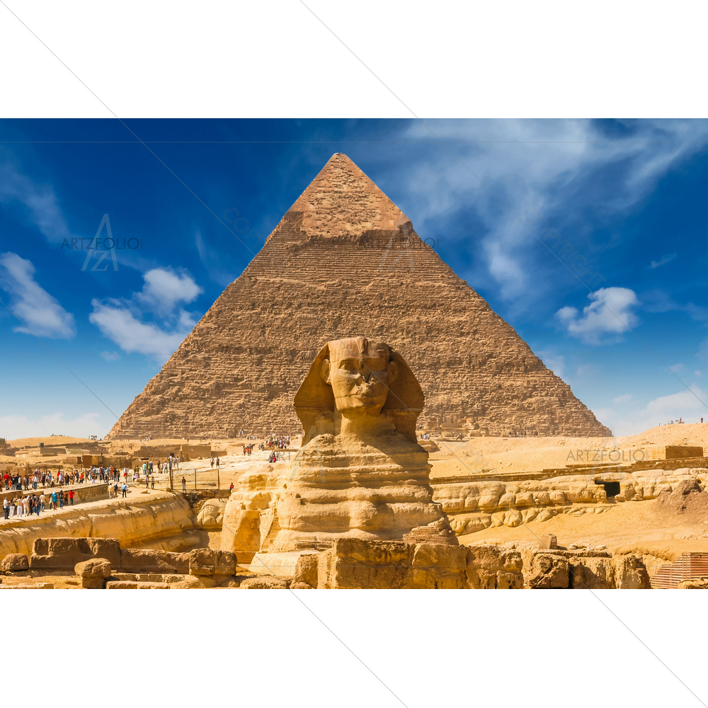 Egyptian Sphinx, Giza, Egypt — African custom art by ArtzFolio
