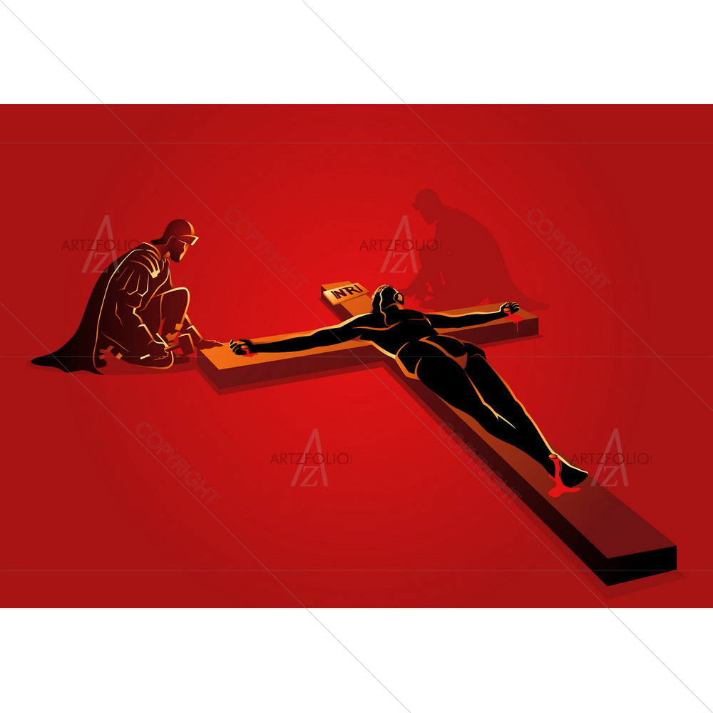 Way of Cross or Stations of Cross, Eleventh Station — custom-size art design 5013155