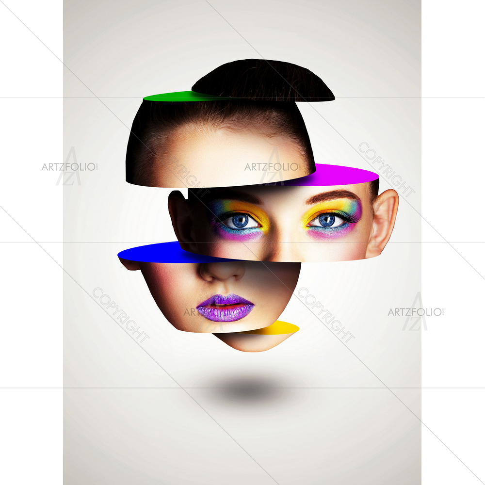 Artistic Face Slice — custom-size art design 5013164