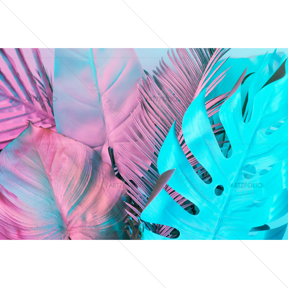 Tropical and Palm Leaves — custom-size art design 5013173