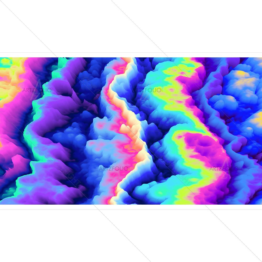 3D Neon Explosion — Devotional custom art by ArtzFolio
