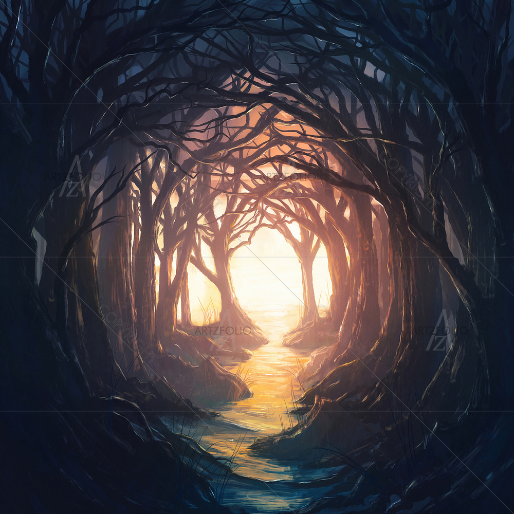 Dark Forest D5 — custom-size art design 5013245
