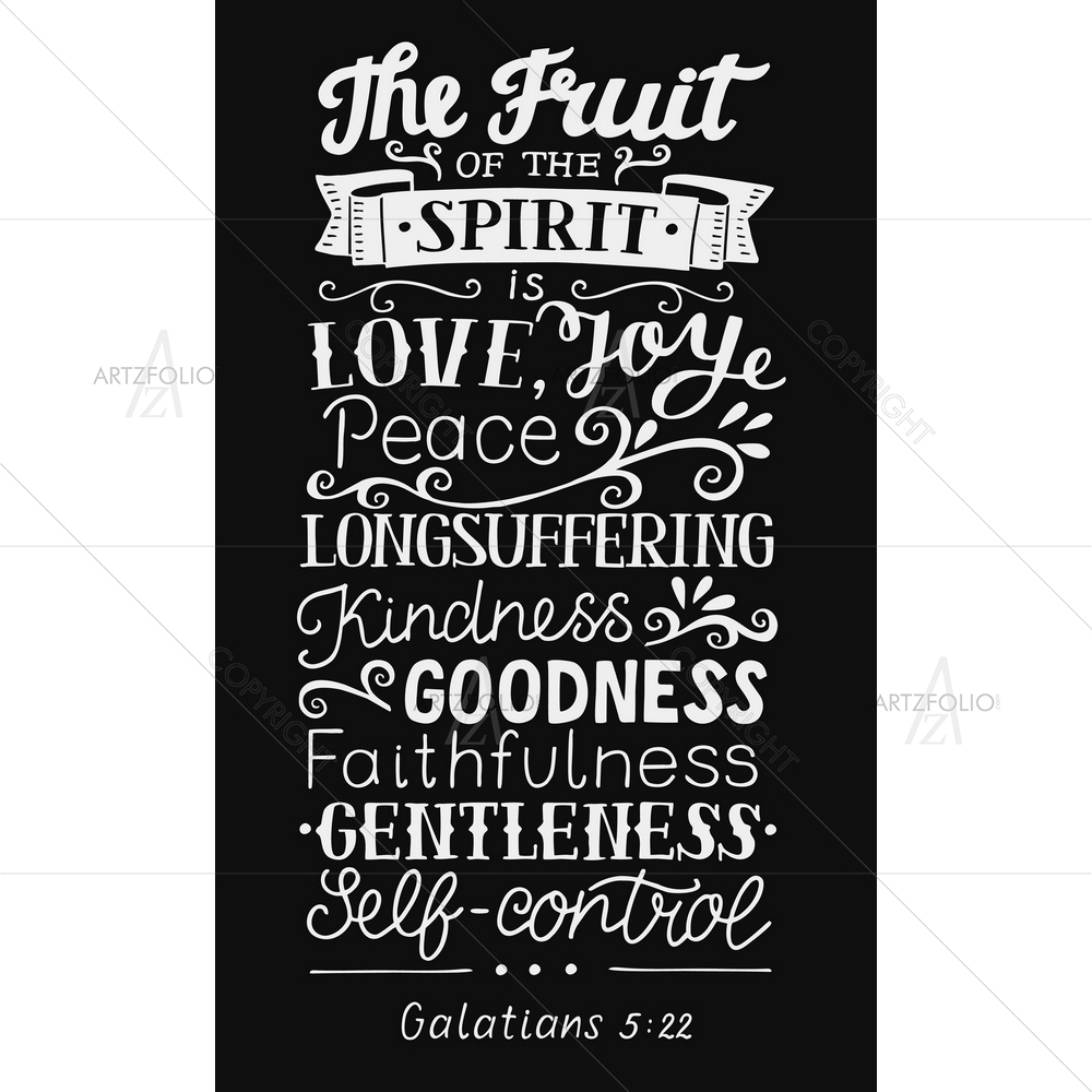 The Fruit Of Spirit Bible Verse — custom-size art design 5013254