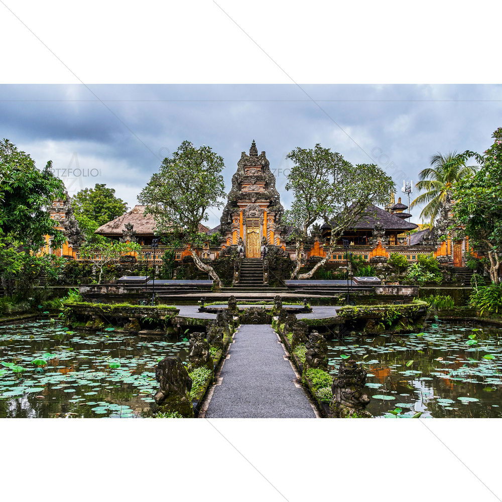 Pura Taman Kemuda Saraswati Temple, Bali, Indonesia — Devotional custom art by ArtzFolio