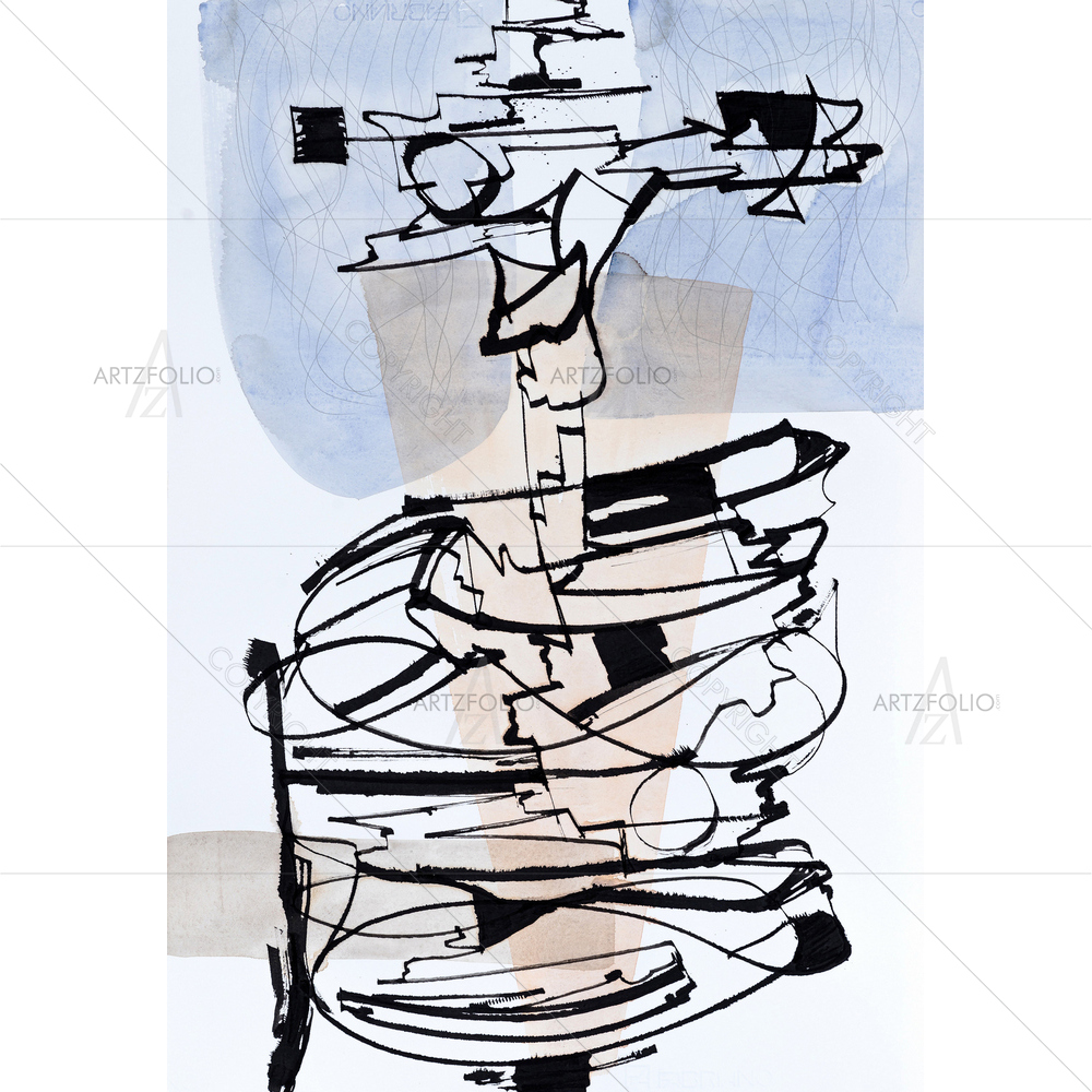 Colorful Calligraphic Image — custom-size art design 5013289