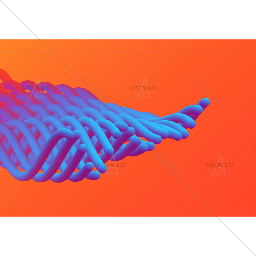 Abstract Waves D5 — custom-size art design 5013293