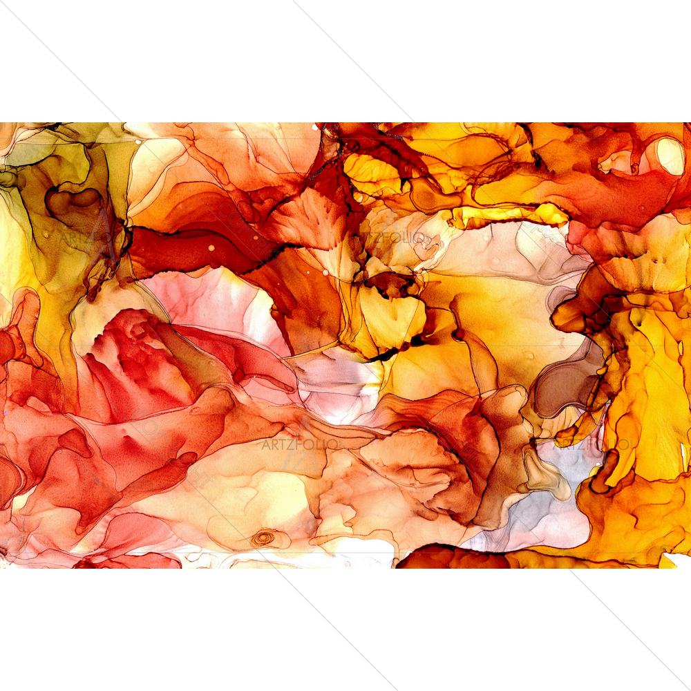 Alcohol Fluid Image — Fluid marble custom art by ArtzFolio