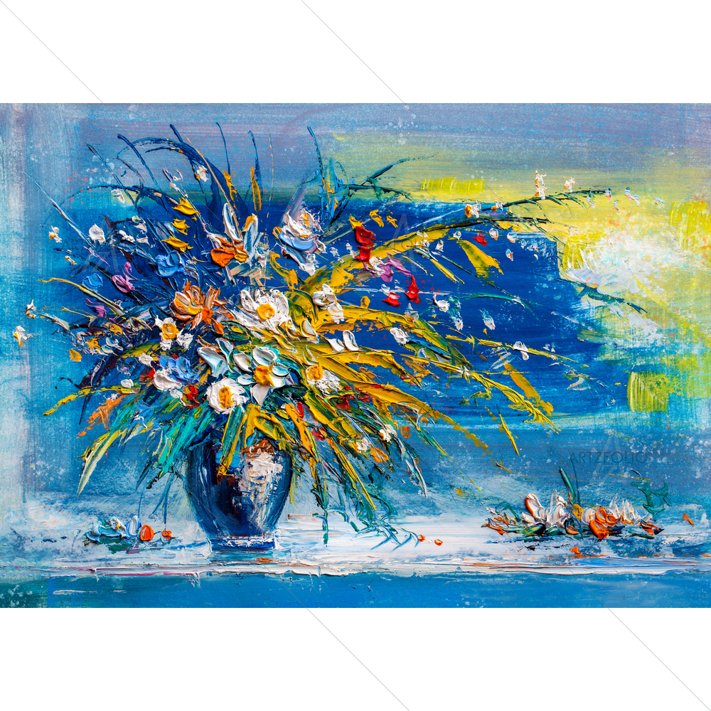 Daisies Flowers D1 — custom-size art design 5013303