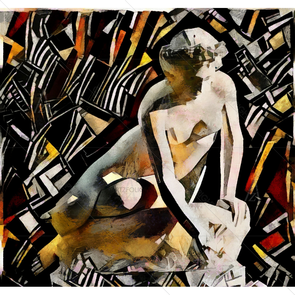 Ancient Greek Cubism Art D3 — custom-size art design 5013313