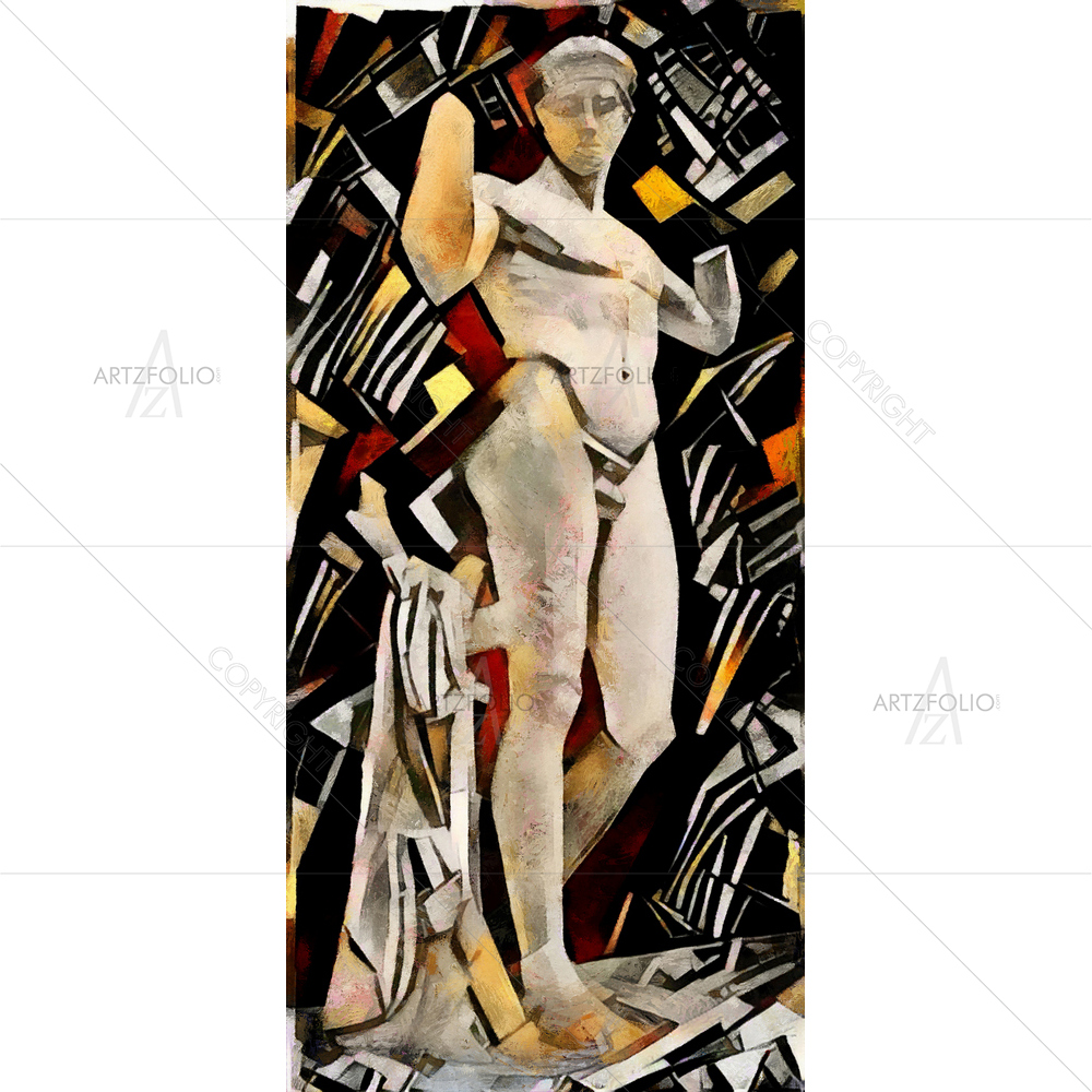 Ancient Greek Cubism Art D4 — custom-size art design 5013314