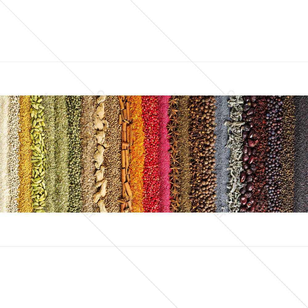 Colorful Spices and Herbs — custom-size art design 5013316