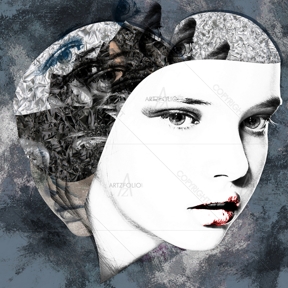 Woman Portrait D23 — custom-size art design 5013333
