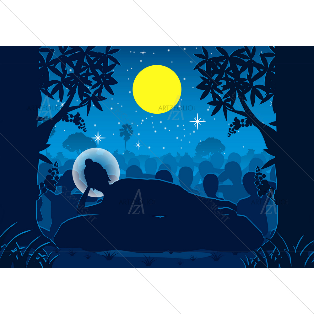 Lord Buddha Enlightment — custom-size art design 5013391