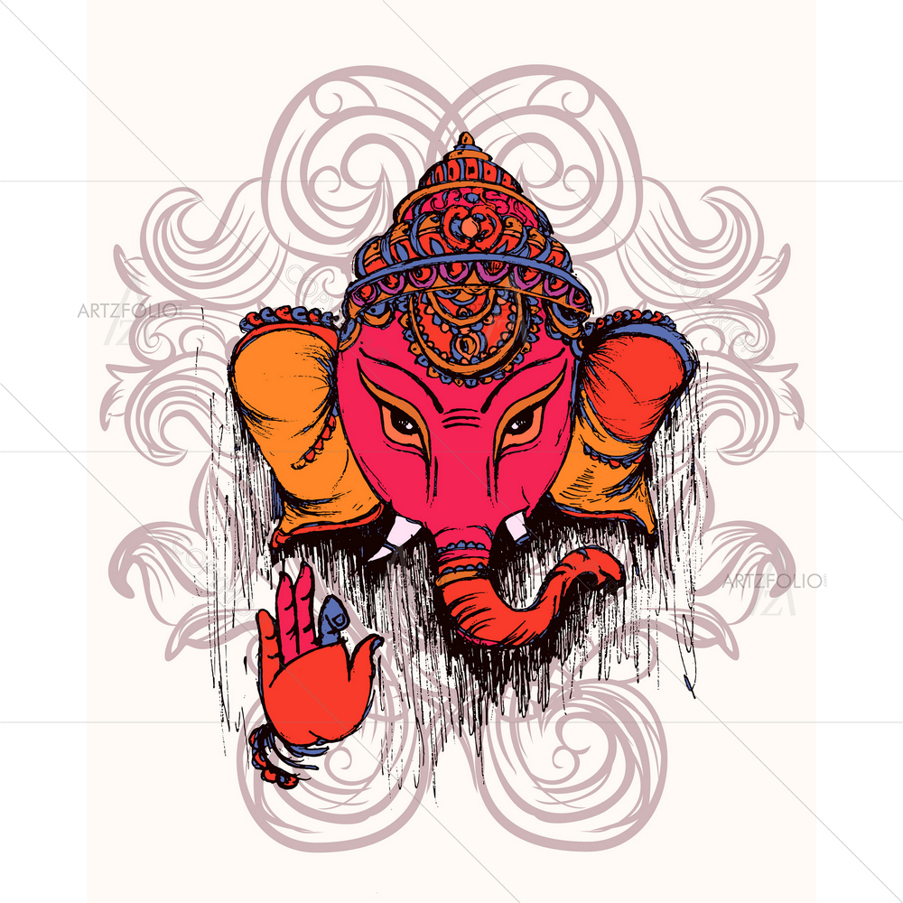 Lord Ganesha D2 — custom-size art design 5013405