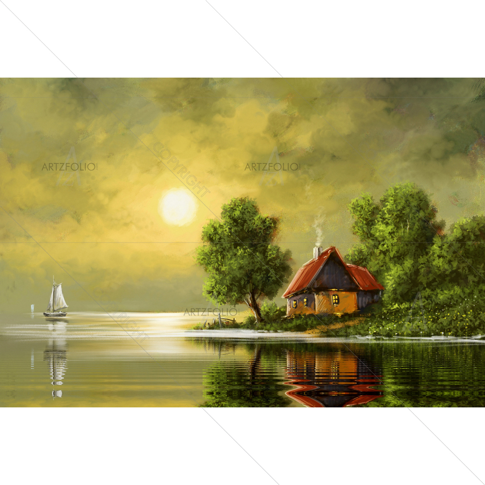 Rural Landscape D5 — Botanical custom art by ArtzFolio