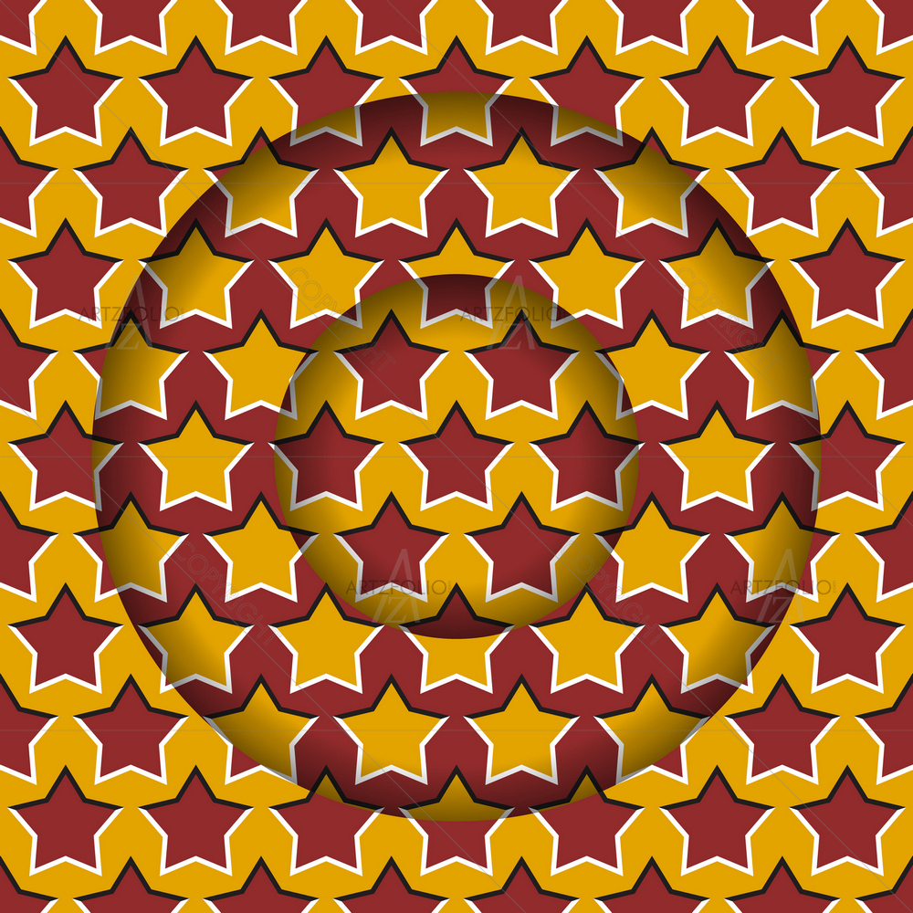 Moving Layers with Starry Pattern — custom-size art design 5013420