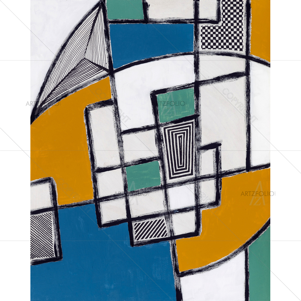 Irregular Geometric Mesh — custom-size art design 5013449