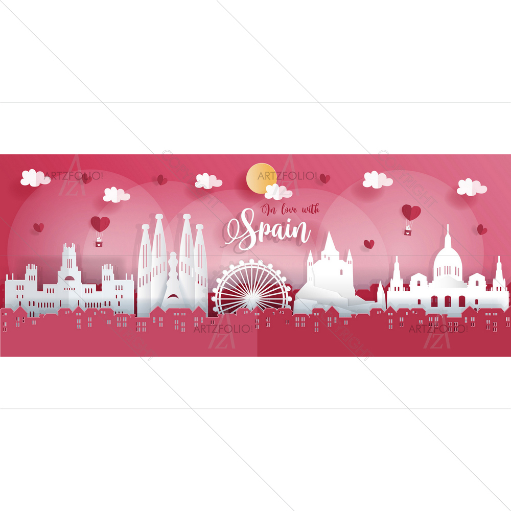 Poster of Spain — custom-size art design 5013454