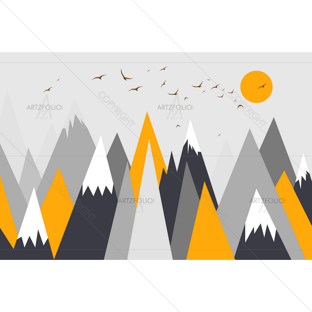 Mountain Landscape D4 — custom-size art design 5013461