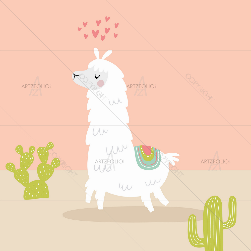 Image of Llama — custom-size art design 5013464
