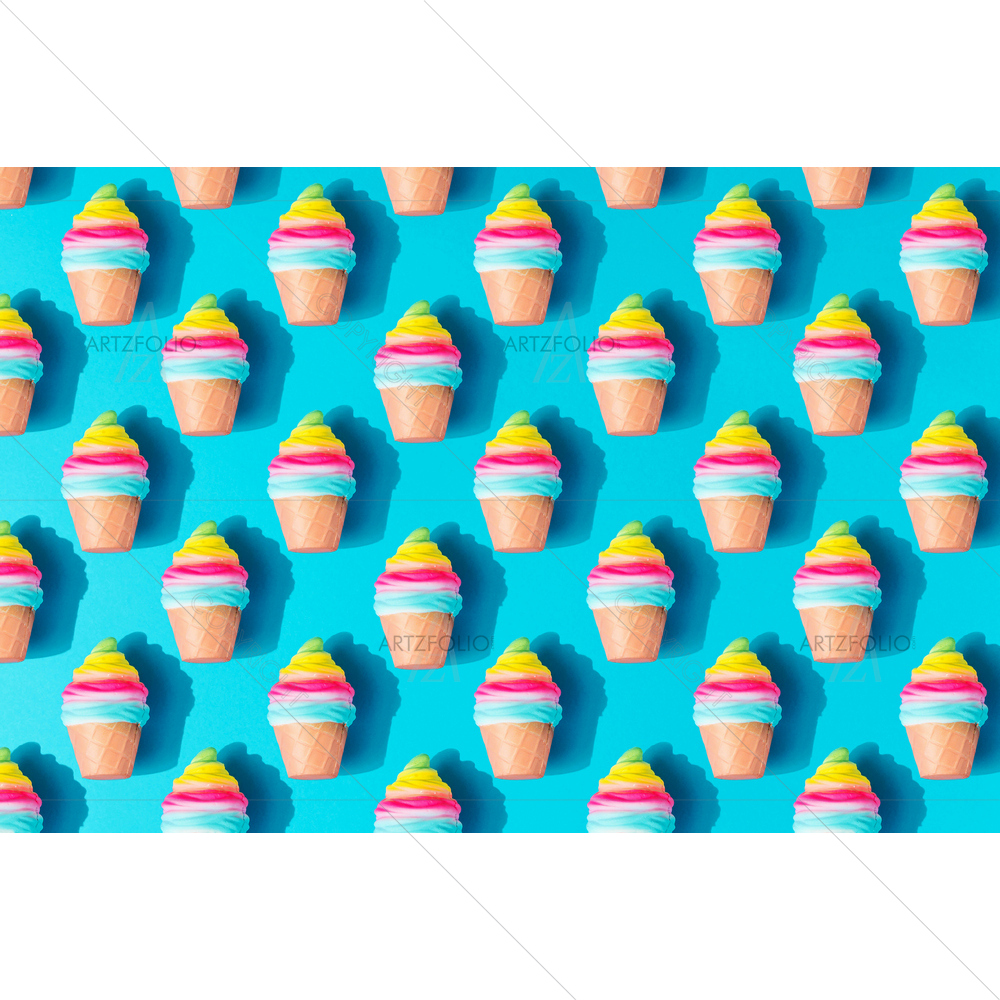 Colorful Ice Cream Image — Abstract custom art by ArtzFolio