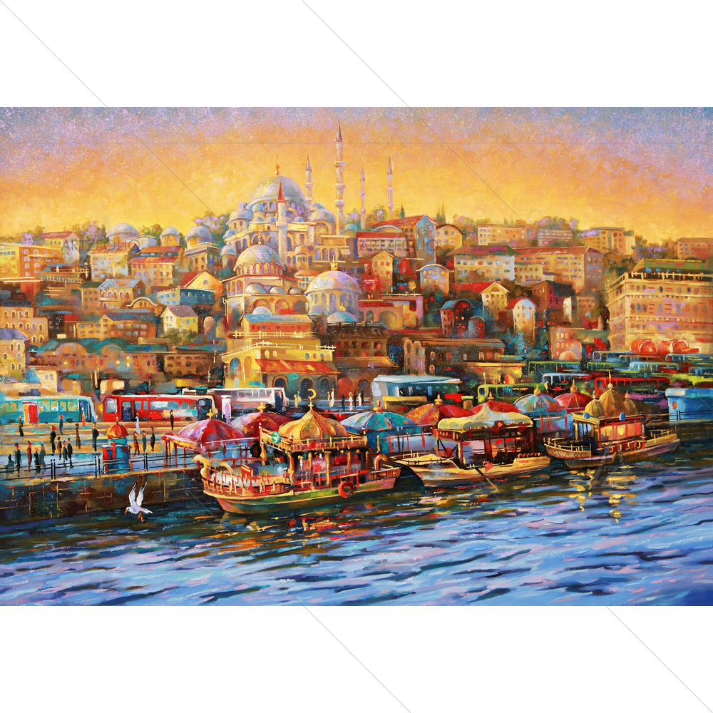 Horn Bay in Istanbul — Devotional custom art by ArtzFolio