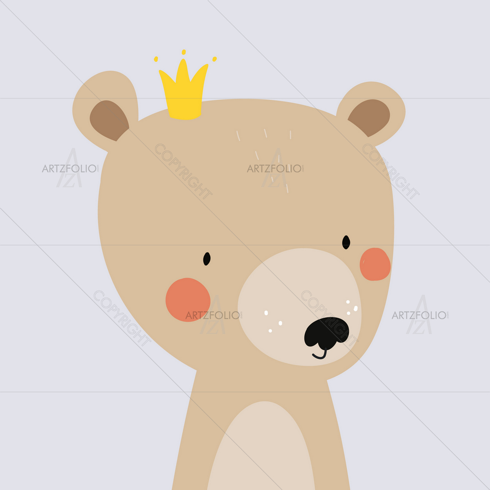 Cute Bear D1 — custom-size art design 5013520