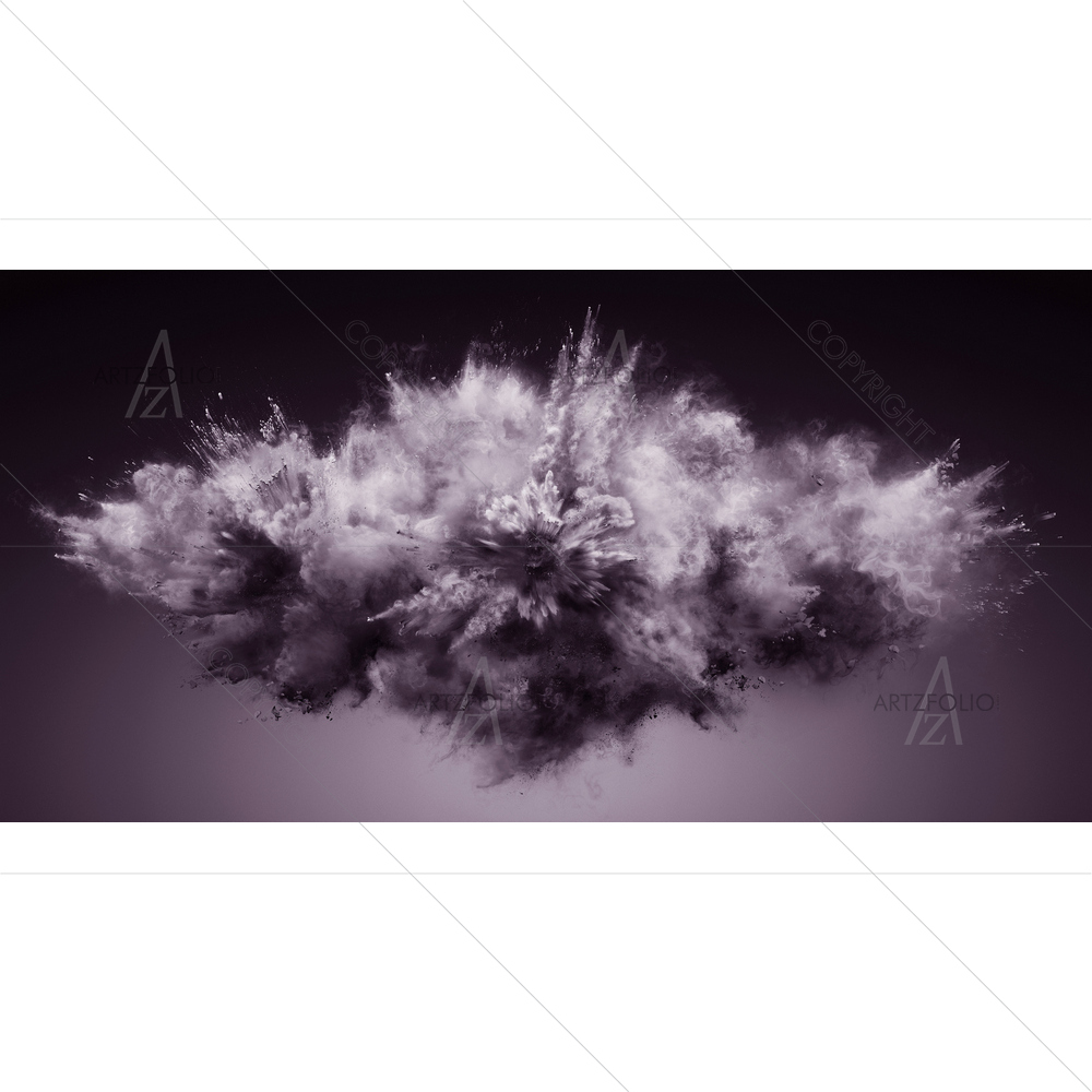 3D Explosion of Cloudy Dust — custom-size art design 5013535