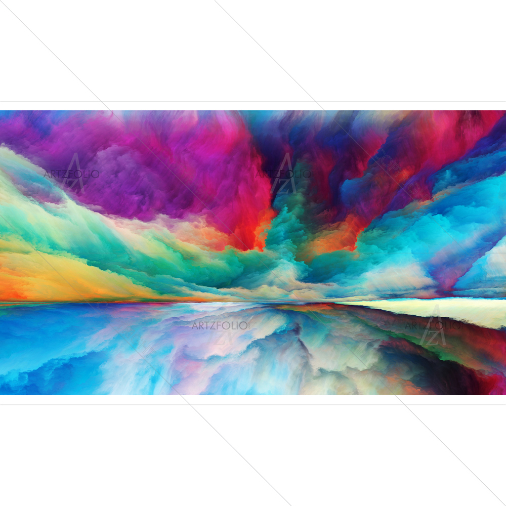 Surreal Landscape of Colors — Devotional custom art by ArtzFolio