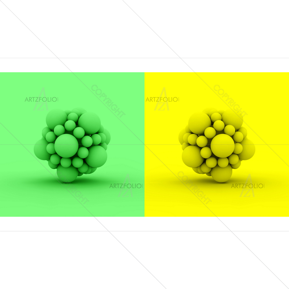 3D Molecule Science — Abstract custom art by ArtzFolio