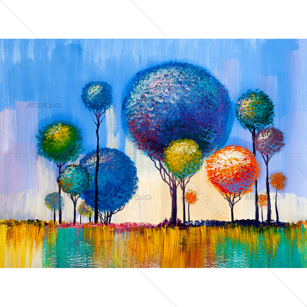 Impressionist Landscape D7 — custom-size art design 5013582