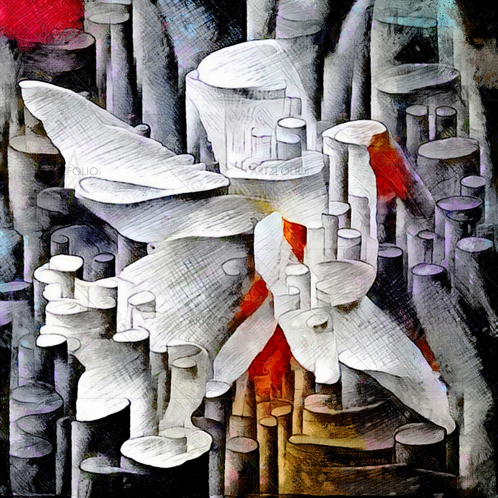 Modern Cubism Nouveau Style D1 — Cubism custom art by ArtzFolio