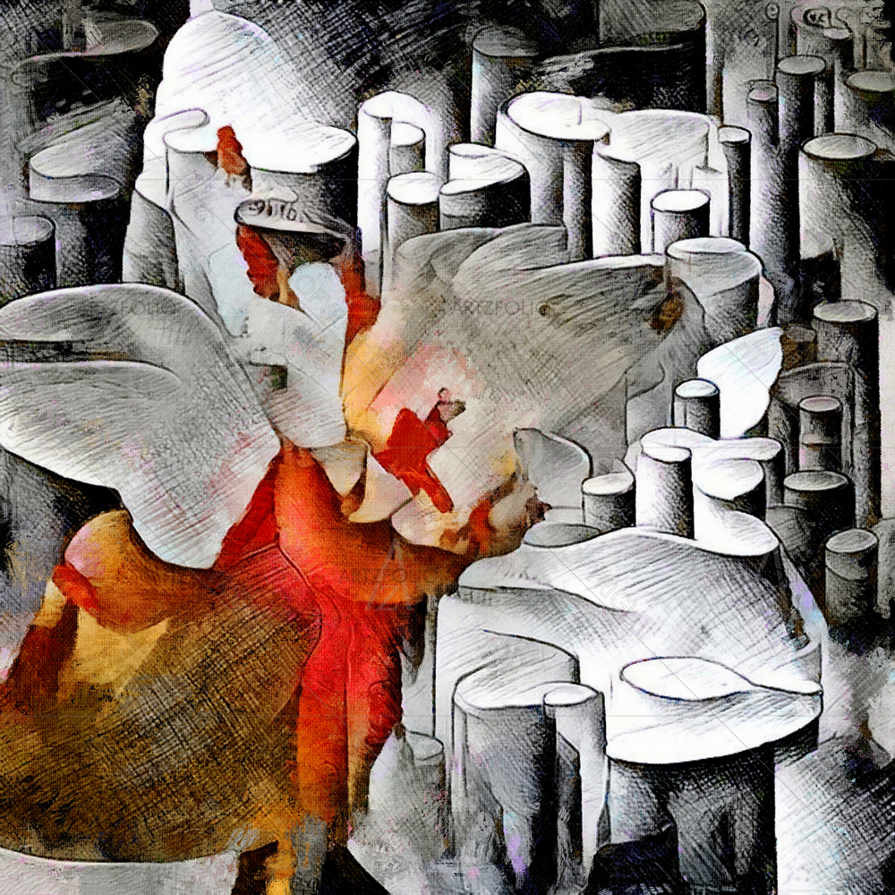Modern Cubism Nouveau Style D2 — Cubism custom art by ArtzFolio