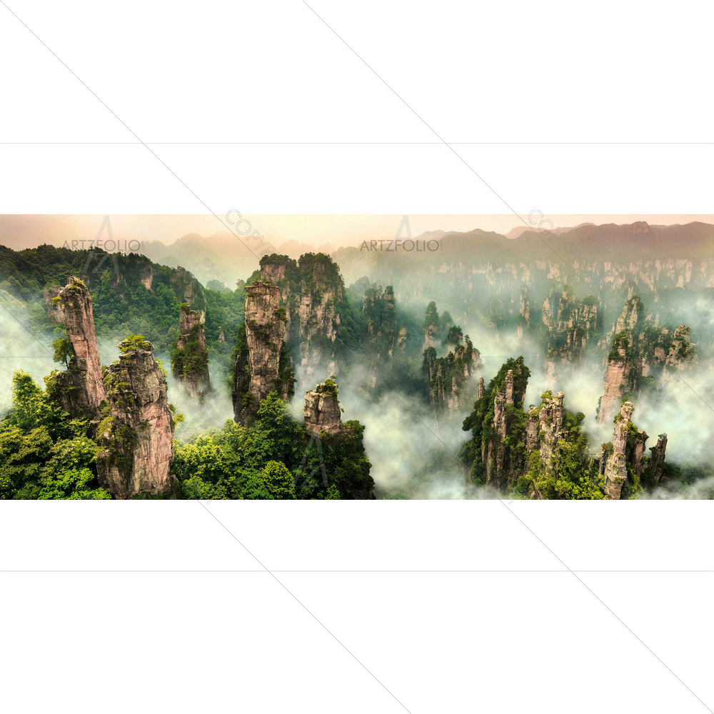 Zhangijajie Cliff Mountain — custom-size art design 5013613