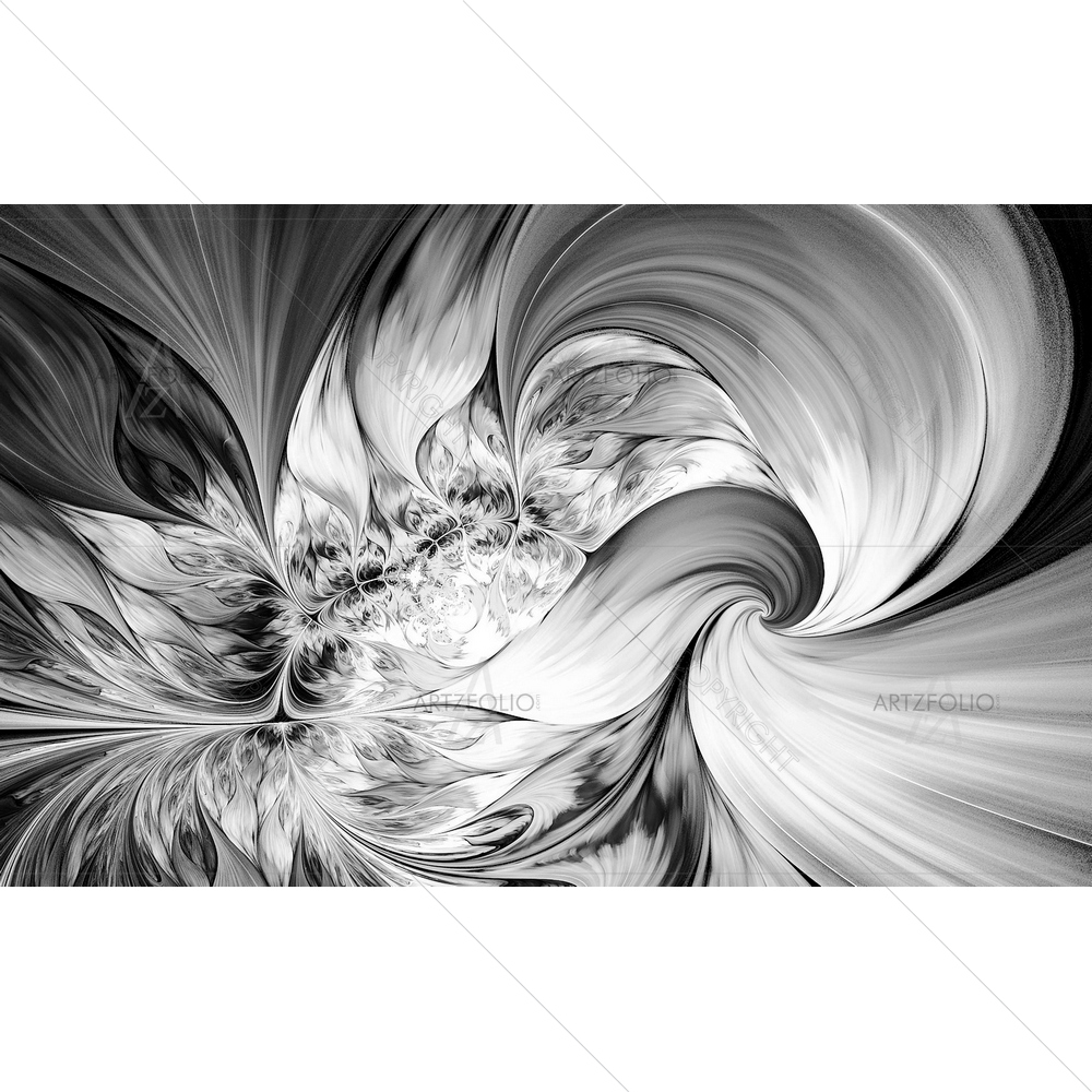 Abstract Fractal Spiral D6 — custom-size art design 5013614