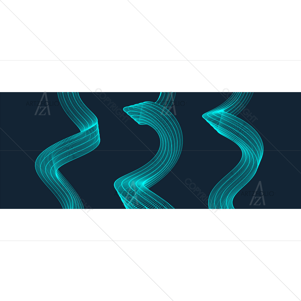3D Motion Waves — custom-size art design 5013620