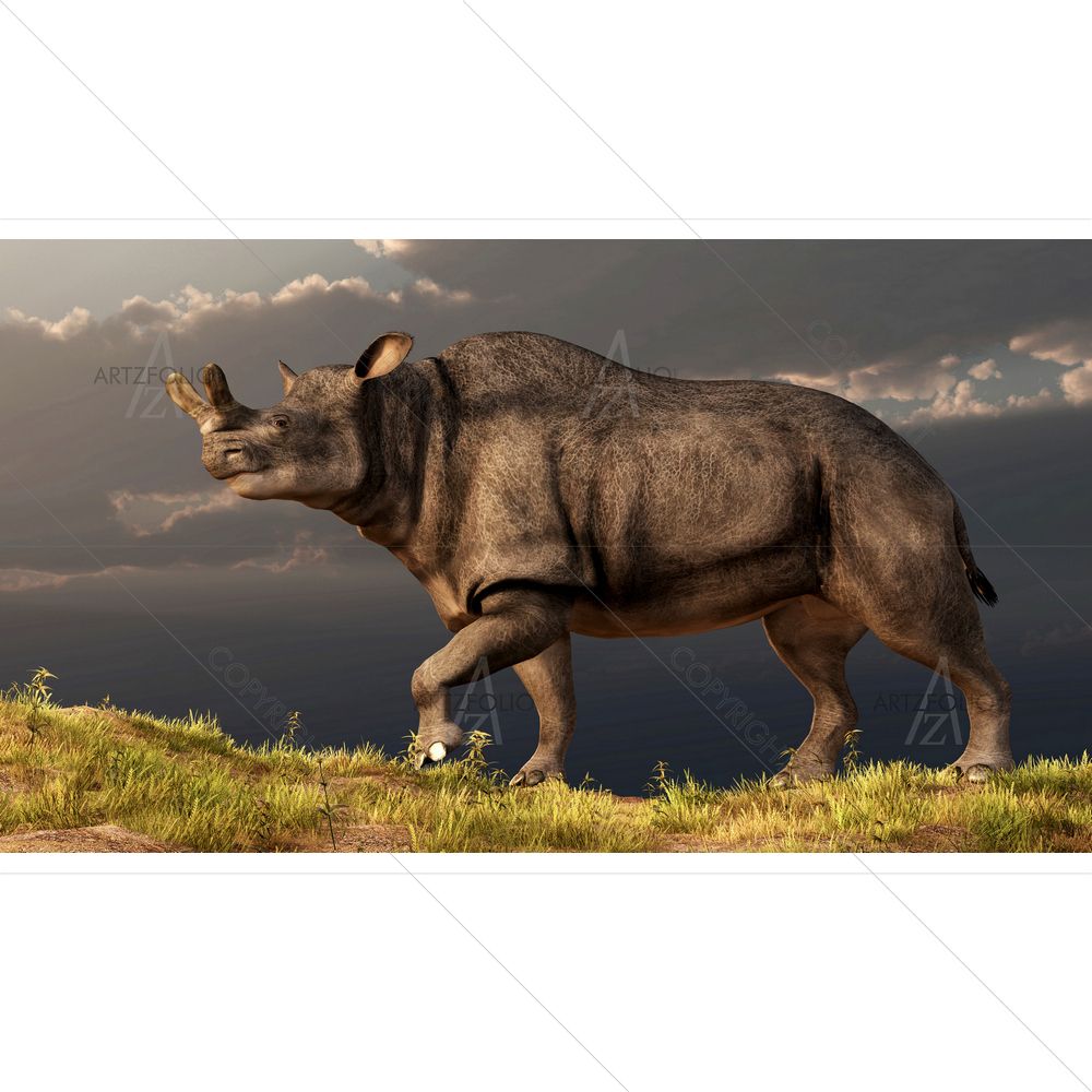 Brontotherium Historic Mammal — custom-size art design 5013624