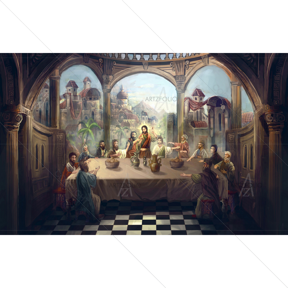 Last Supper — Devotional custom art by ArtzFolio