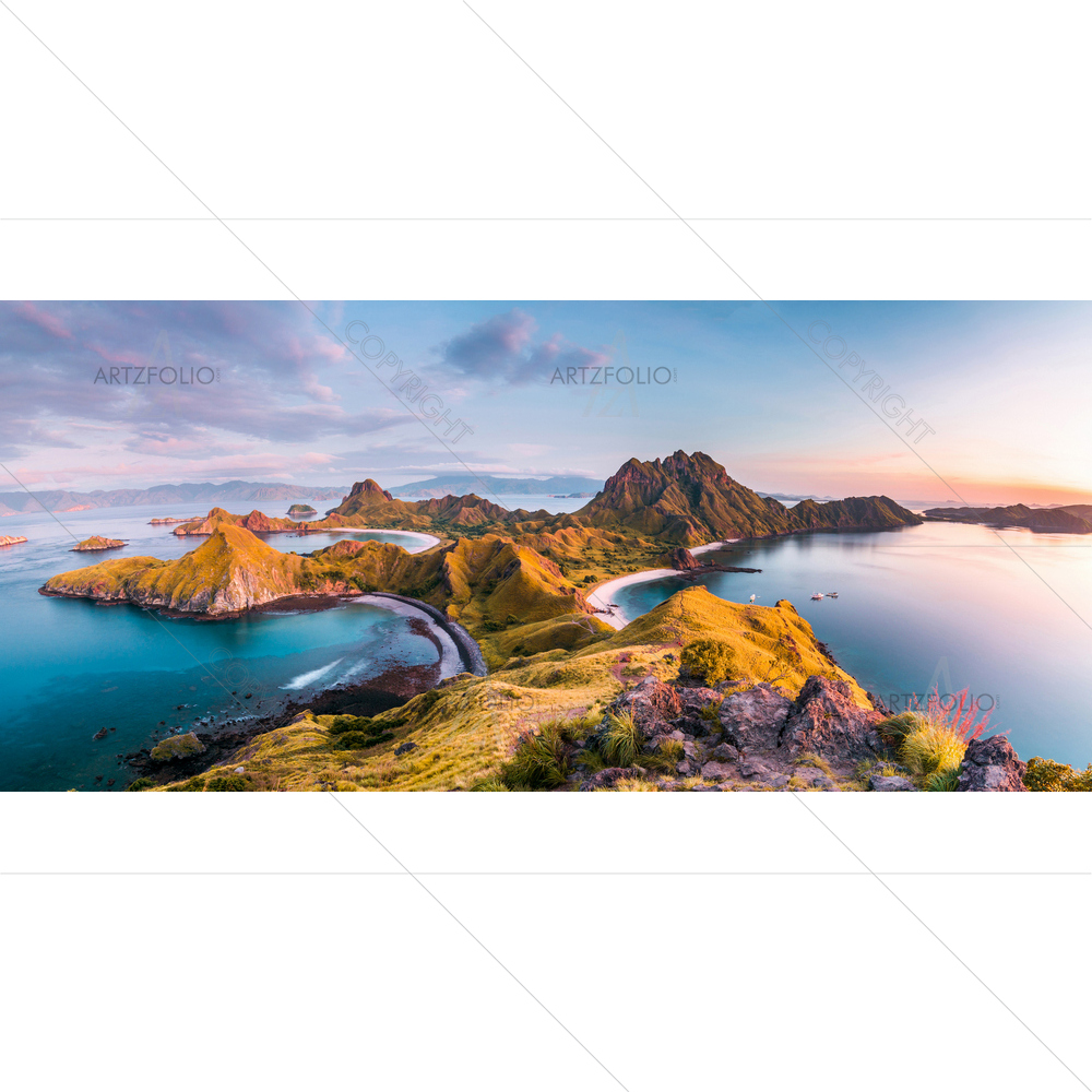 Padar Island, Flores, Indonesia — custom-size art design 5013643